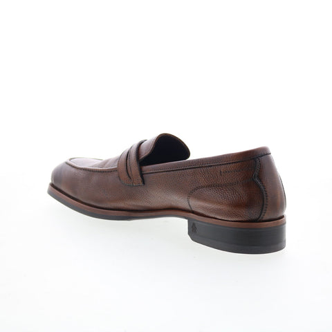 Di Bianco Firenze Ciana Mens Brown Leather Loafers & Slip Ons Penny Shoes