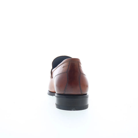 Di Bianco Firenze Mens Brown Leather Slip On Loafers & Slip Ons Penny Shoes