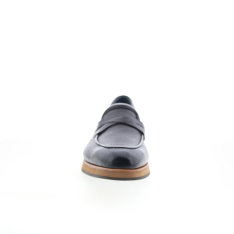 Di Bianco Firenze Mens Brown Leather Slip On Loafers & Slip Ons Casual Shoes