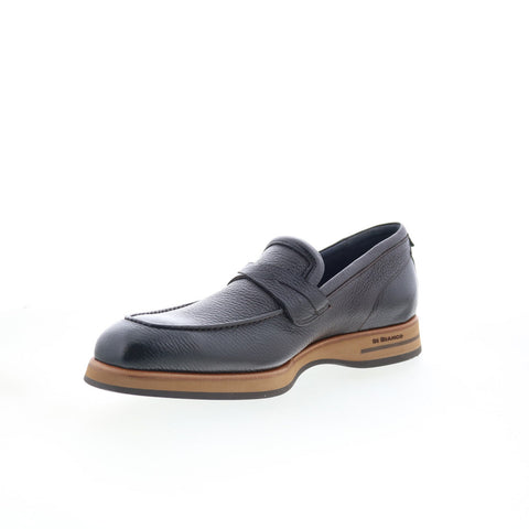 Di Bianco Firenze Mens Brown Leather Slip On Loafers & Slip Ons Casual Shoes