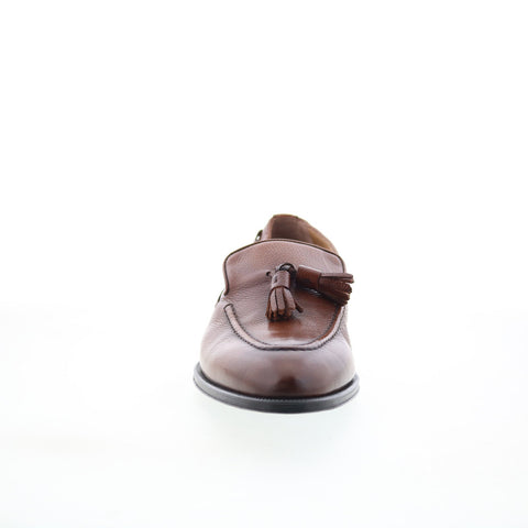 Pastori by Di Bianco Flama Mens Brown Leather Loafers & Slip Ons Casual Shoes