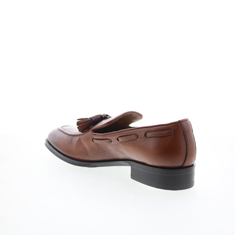 Pastori by Di Bianco Flama Mens Brown Leather Loafers & Slip Ons Casual Shoes