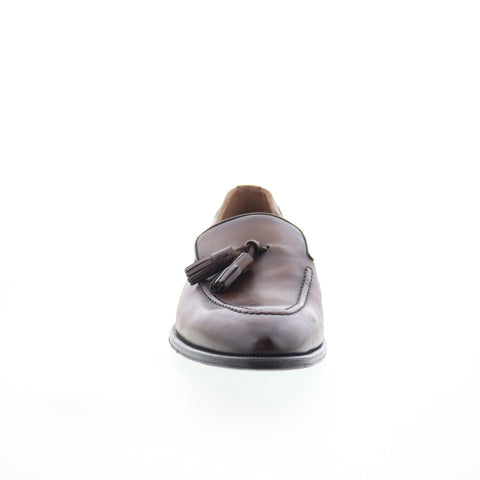 Pastori by Di Bianco Flama Mens Brown Leather Loafers & Slip Ons Casual Shoes