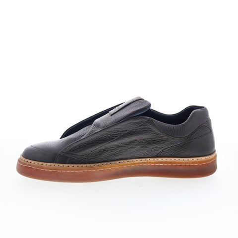 Di Bianco Flaminio Mens Brown Leather Slip On Lifestyle Sneakers Shoes