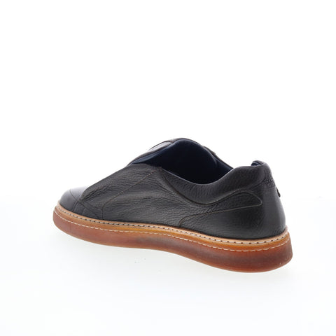Di Bianco Flaminio Mens Brown Leather Slip On Lifestyle Sneakers Shoes