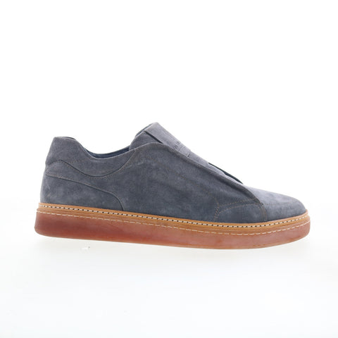 Di Bianco Flaminio Mens Gray Suede Slip On Lifestyle Sneakers Shoes
