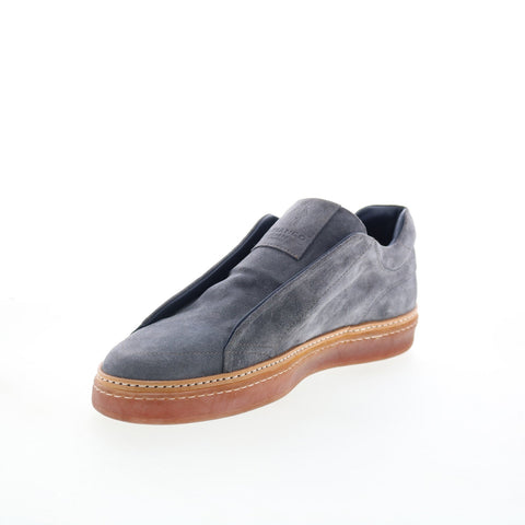 Di Bianco Flaminio Mens Gray Suede Slip On Lifestyle Sneakers Shoes
