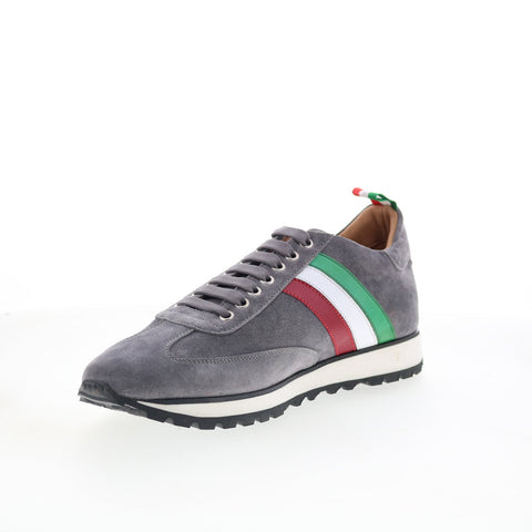 Pastori by Di Bianco Florian Mens Gray Suede Lace Up Lifestyle Sneakers Shoes