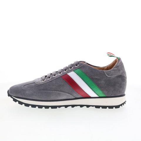 Pastori by Di Bianco Florian Mens Gray Suede Lace Up Lifestyle Sneakers Shoes