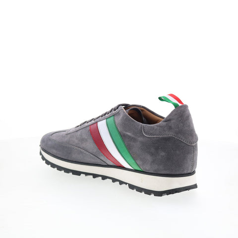 Pastori by Di Bianco Florian Mens Gray Suede Lace Up Lifestyle Sneakers Shoes