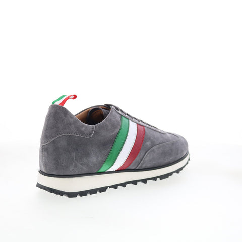 Pastori by Di Bianco Florian Mens Gray Suede Lace Up Lifestyle Sneakers Shoes