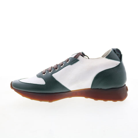 Pastori by Di Bianco Forza Mens White Leather Lace Up Lifestyle Sneakers Shoes