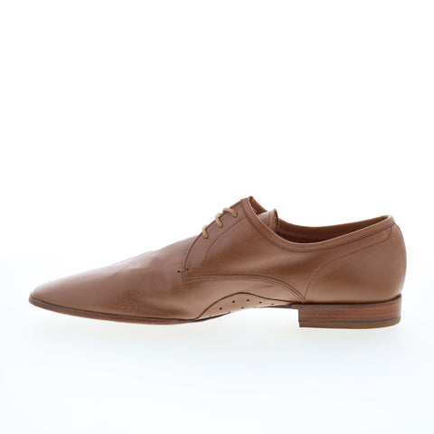 Giano BiBox G143 Mens Brown Leather Lace Up Oxfords & Lace Ups Casual Shoes