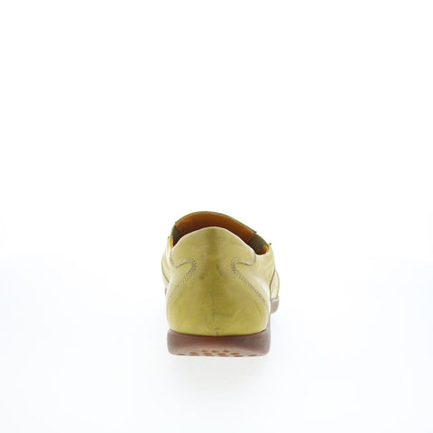 Giano Mefisto G202 Mens Green Leather Loafers & Slip Ons Casual Shoes