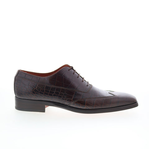 Giano Cocco G323 Mens Brown Oxfords & Lace Ups Wingtip & Brogue Shoes