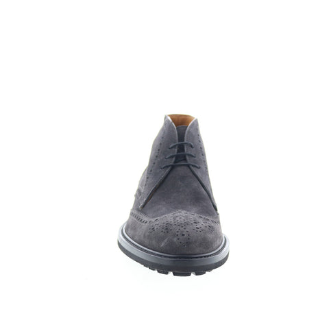 Di Bianco GB312 Mens Gray Suede Lace Up Chukkas Boots