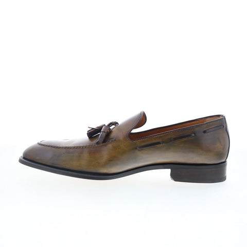 Di Bianco GB317 Mens Brown Leather Slip On Loafers & Slip Ons Casual Shoes