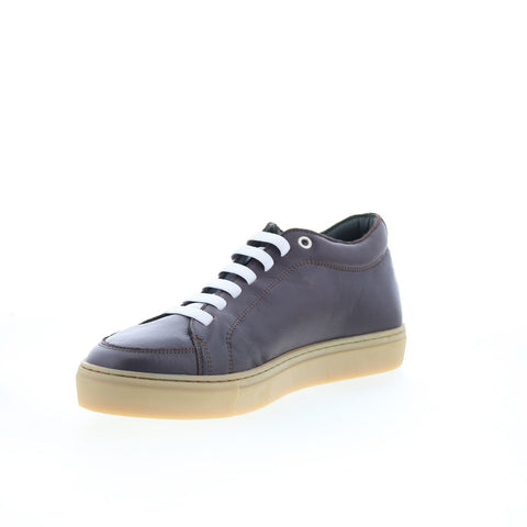 Di Bianco GB371 Mens Brown Leather Lace Up Lifestyle Sneakers Shoes