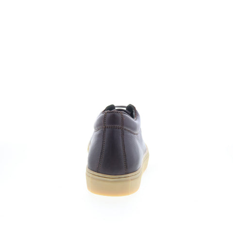 Di Bianco GB371 Mens Brown Leather Lace Up Lifestyle Sneakers Shoes