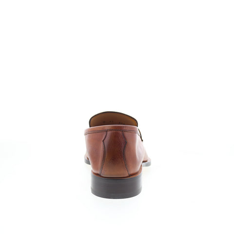 Di Bianco GBF316 Mens Brown Leather Slip On Loafers & Slip Ons Penny Shoes
