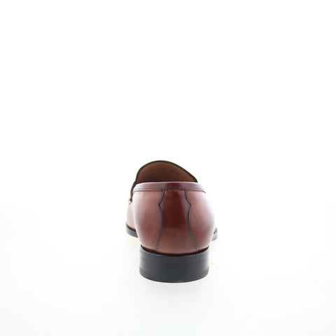 Di Bianco GBF316 Mens Brown Leather Slip On Loafers & Slip Ons Penny Shoes