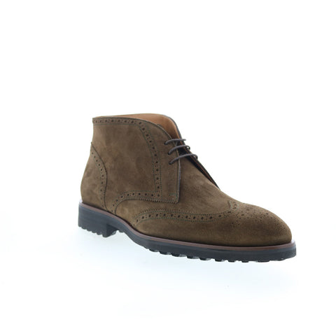 Di Bianco GBF316 Mens Brown Suede Lace Up Chukkas Boots