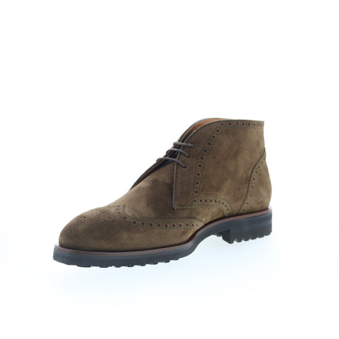 Di Bianco GBF316 Mens Brown Suede Lace Up Chukkas Boots