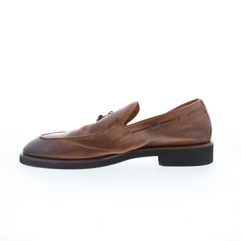 Di Bianco GBF317 Mens Brown Leather Slip On Loafers & Slip Ons Casual Shoes