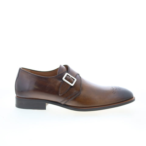 Di Bianco GBF340 Mens Brown Leather Loafers & Slip Ons Casual Shoes