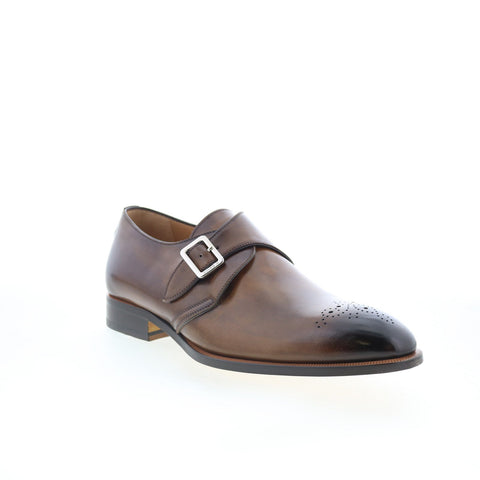 Di Bianco GBF340 Mens Brown Leather Loafers & Slip Ons Casual Shoes