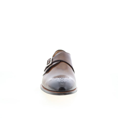 Di Bianco GBF340 Mens Brown Leather Loafers & Slip Ons Casual Shoes