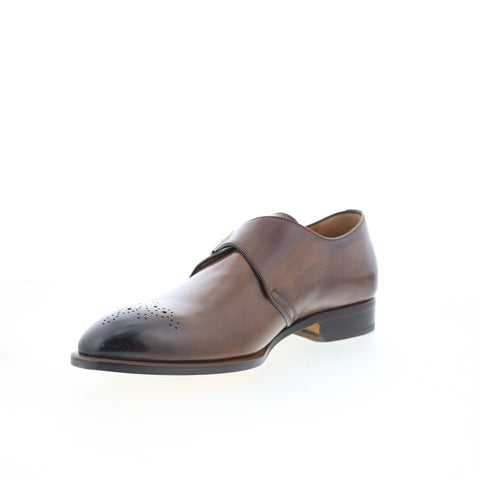 Di Bianco GBF340 Mens Brown Leather Loafers & Slip Ons Casual Shoes