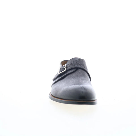 Di Bianco GBF340 Mens Black Leather Loafers & Slip Ons Casual Shoes