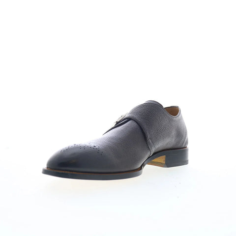 Di Bianco GBF340 Mens Black Leather Loafers & Slip Ons Casual Shoes