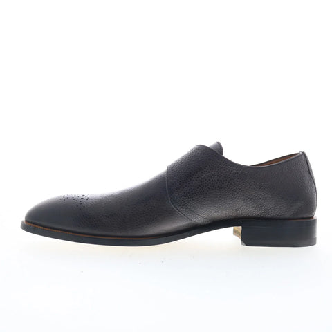 Di Bianco GBF340 Mens Black Leather Loafers & Slip Ons Casual Shoes