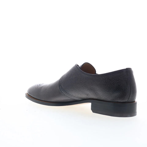 Di Bianco GBF340 Mens Black Leather Loafers & Slip Ons Casual Shoes