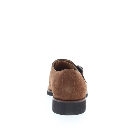 Di Bianco GBF340 Mens Brown Suede Hook & Loop Loafers & Slip Ons Casual Shoes