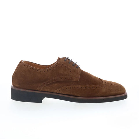 Di Bianco GBF400 Mens Brown Suede Oxfords & Lace Ups Wingtip & Brogue Shoes