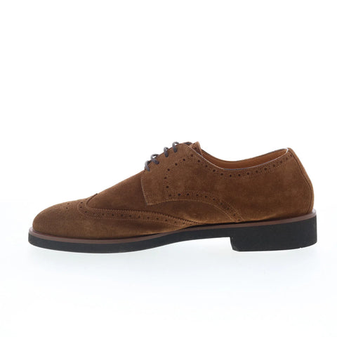 Di Bianco GBF400 Mens Brown Suede Oxfords & Lace Ups Wingtip & Brogue Shoes