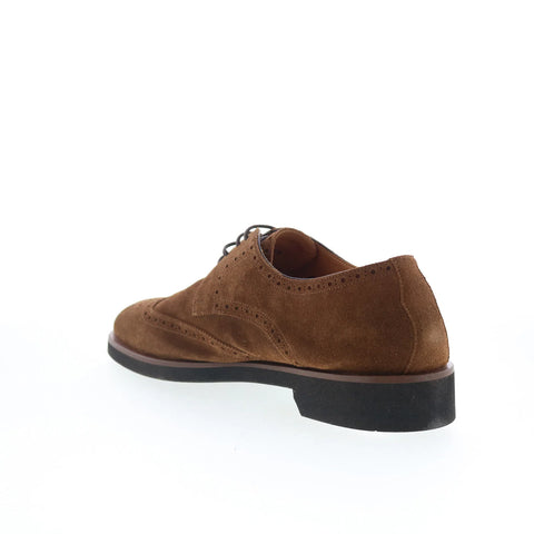 Di Bianco GBF400 Mens Brown Suede Oxfords & Lace Ups Wingtip & Brogue Shoes