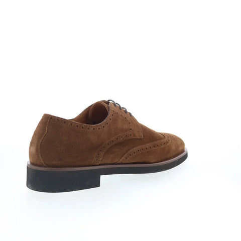 Di Bianco GBF400 Mens Brown Suede Oxfords & Lace Ups Wingtip & Brogue Shoes