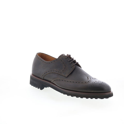 Di Bianco GBF400 Mens Brown Oxfords & Lace Ups Wingtip & Brogue Shoes