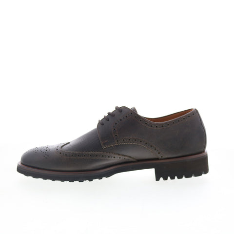 Di Bianco GBF400 Mens Brown Oxfords & Lace Ups Wingtip & Brogue Shoes