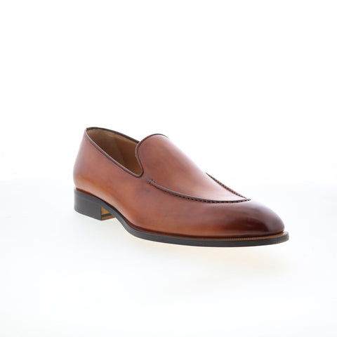 Di Bianco GBF410 Mens Brown Leather Slip On Loafers & Slip Ons Casual Shoes