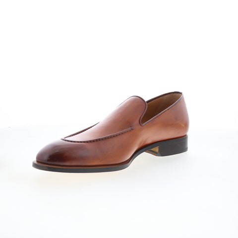 Di Bianco GBF410 Mens Brown Leather Slip On Loafers & Slip Ons Casual Shoes