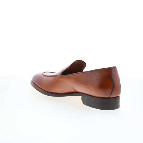 Di Bianco GBF410 Mens Brown Leather Slip On Loafers & Slip Ons Casual Shoes