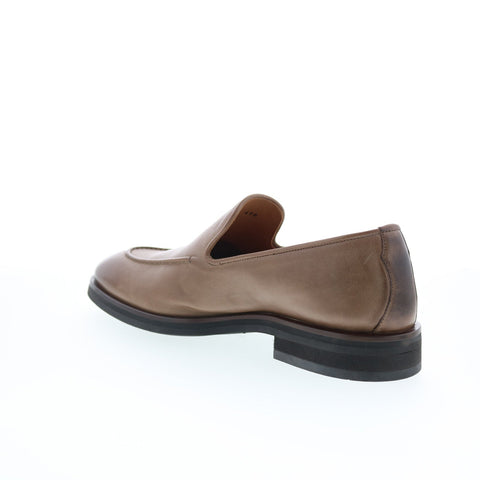 Di Bianco GBF410 Mens Brown Leather Slip On Loafers & Slip Ons Casual Shoes