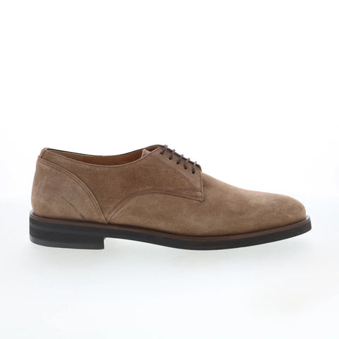 Di Bianco Gorian GBF415 Mens Brown Suede Oxfords & Lace Ups Plain Toe Shoes