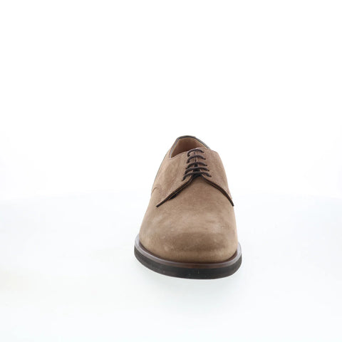 Di Bianco Gorian GBF415 Mens Brown Suede Oxfords & Lace Ups Plain Toe Shoes