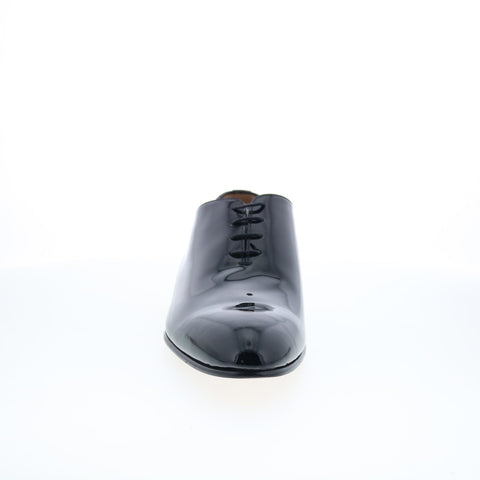 Di Bianco GBF790 Mens Black Leather Lace Up Oxfords & Lace Ups Plain Toe Shoes